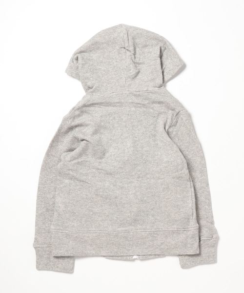 MANGROVE（マングローブ）の「【MANGROVE KIDS】裏毛スウェット　ジップパーカー（パーカー・キッズ・グリーン系カモフラージュ/ホワイト/ピンク/ネイビー/ブラウン系カモフラージュ/オリーブ/グレー系カモフラージュ/杢グレー/ブラック/ホワイト×ネイビー/トップグレー・100/120/110/130/150/140）」の12枚目の写真