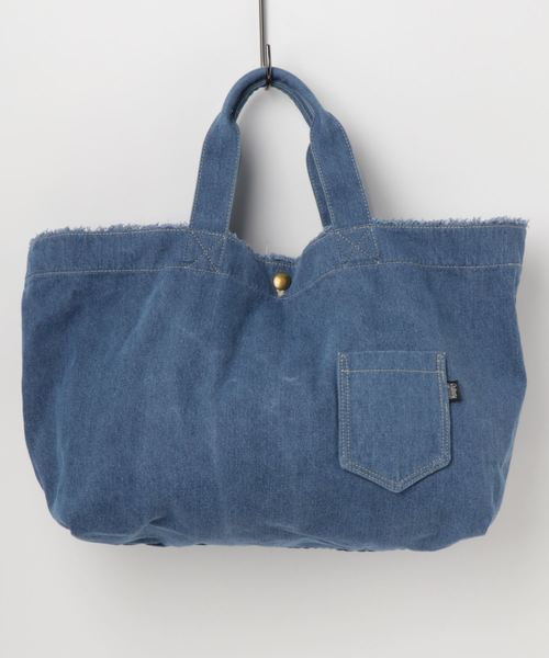 LBC（エルビーシー）の「オーディネリートート L                    （ショルダーバッグ・レディース・ブルー/ライトブルー・FREE）」の6枚目の写真