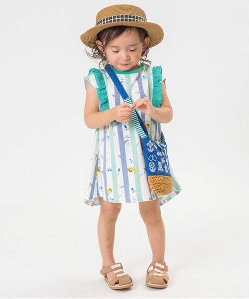 Petit jam（プチジャム）の「葉っぱカンカン帽（ハット・キッズ・ベージュ/ブラウン・48/50/52/54）」の4枚目の写真