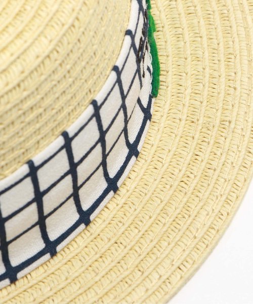 Petit jam（プチジャム）の「葉っぱカンカン帽（ハット・キッズ・ベージュ/ブラウン・48/50/52/54）」の9枚目の写真