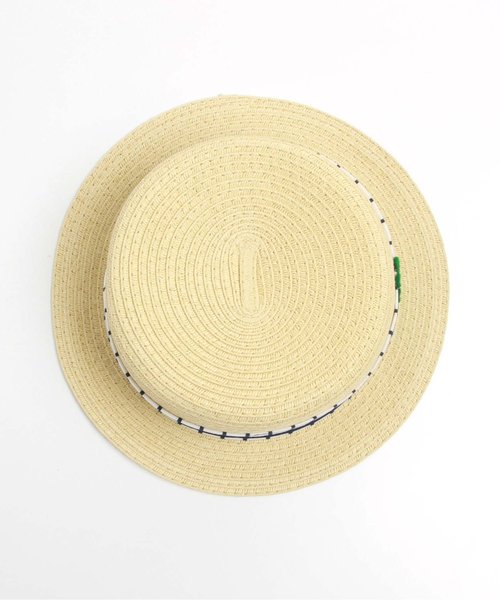 Petit jam（プチジャム）の「葉っぱカンカン帽（ハット・キッズ・ベージュ/ブラウン・48/50/52/54）」の11枚目の写真