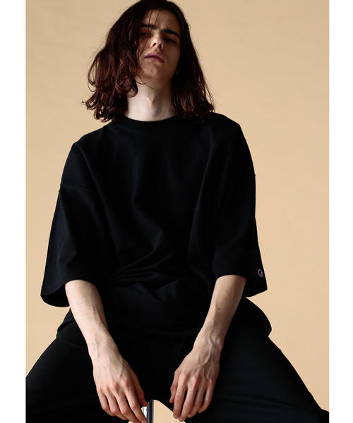 Champion（チャンピオン）の「＜Champion × monkey time＞ REVERSE WEAVE TEE/Tシャツ ◆（Tシャツ/カットソー・メンズ・ホワイト/ブラック・SMALL/MEDIUM/LARGE/X-LARGE）」の6枚目の写真