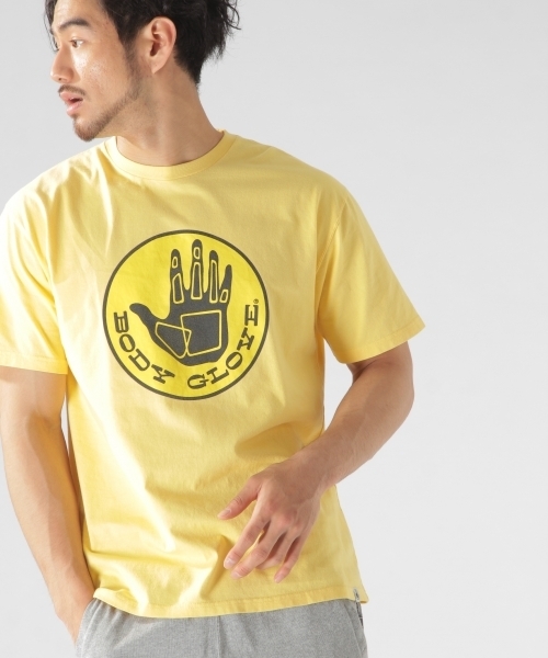 Body Glove（ボディグローブ）の「【BODY GLOVE(ボディグローブ)】HANDロゴ S/S（Tシャツ/カットソー・メンズ・ホワイト/グレー/イエロー・SMALL/MEDIUM/LARGE）」の6枚目の写真