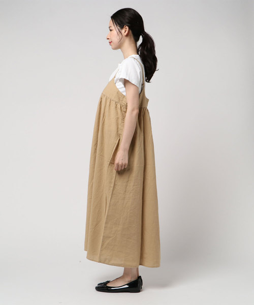 Samansa Mos2(サマンサ モスモス)の「綿麻キャミワンピース(ワンピース)」 WEAR Samansa Mos2(サマンサ モスモス)の「綿麻キャミワンピース(ワンピース)」 WEAR