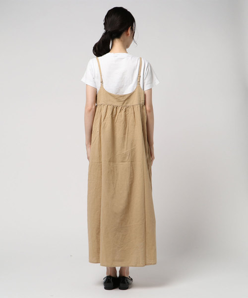 Samansa Mos2(サマンサ モスモス)の「綿麻キャミワンピース(ワンピース)」 WEAR Samansa Mos2(サマンサ モスモス)の「綿麻キャミワンピース(ワンピース)」 WEAR
