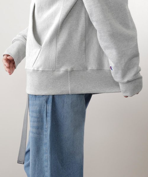 Champion(チャンピオン)の「【champion】チャンピオン 12oz リバースウィーブ プルオーバーパーカー フード(パーカー・メンズ・ブラック/ダークグリーン/グレー/ワイン/ネイビー・M/L/XL)」の13枚目の写真