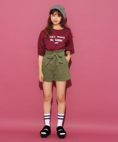 repipi armario（レピピ アルマリオ）の「コーデュロイキュロットショートパンツ（その他パンツ・キッズ・イエロー/ブルー/カーキ・LARGE/X-SMALL/SMALL/MEDIUM）」の4枚目の写真