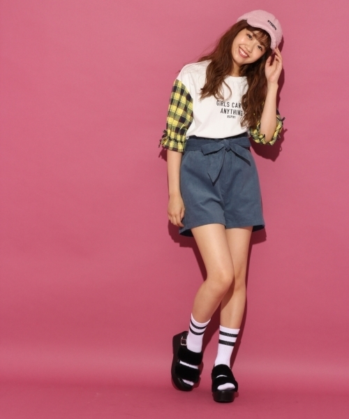 repipi armario（レピピ アルマリオ）の「コーデュロイキュロットショートパンツ（その他パンツ・キッズ・イエロー/ブルー/カーキ・LARGE/X-SMALL/SMALL/MEDIUM）」の6枚目の写真