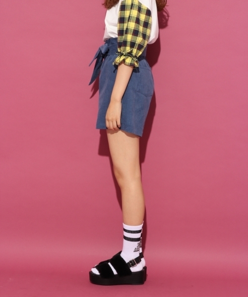 repipi armario（レピピ アルマリオ）の「コーデュロイキュロットショートパンツ（その他パンツ・キッズ・イエロー/ブルー/カーキ・LARGE/X-SMALL/SMALL/MEDIUM）」の8枚目の写真