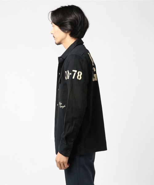JACKROSE（ジャックローズ）の「へリンボーンミリタリーシャツ 
