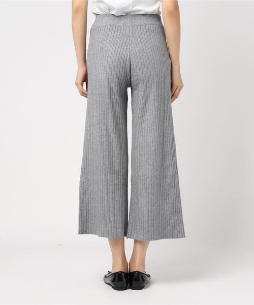 KOBE LETTUCE（コウベレタス）の「リブニットワイドパンツ＊レディース/ボトムス[M2280]神戸レタス（その他パンツ・レディース・ブラック/ベージュ/グレー・FREE）」の5枚目の写真
