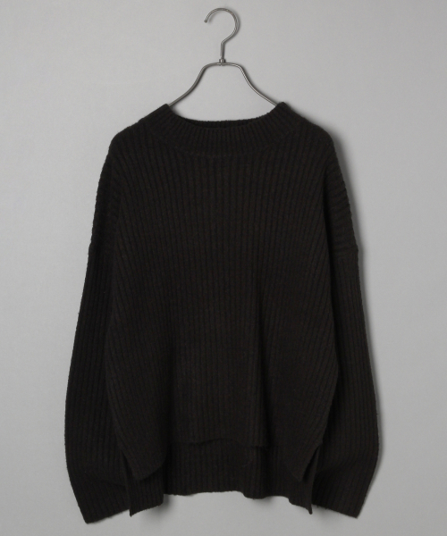 LOWRYS FARM(ローリーズファーム)の「7Gワイドリブプルオーバー 820264(ニット/セーター・レディース・ブラック/ベージュ/オフホワイト/ブルー・FREE)」の3枚目の写真