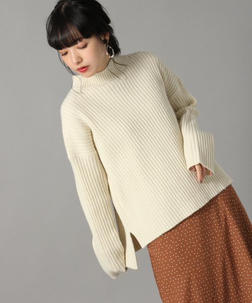 LOWRYS FARM(ローリーズファーム)の「7Gワイドリブプルオーバー 820264(ニット/セーター・レディース・ブラック/ベージュ/オフホワイト/ブルー・FREE)」の19枚目の写真