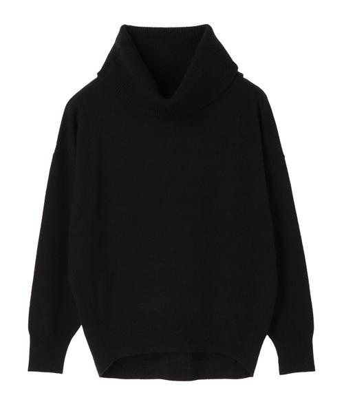 YECCA VECCA（イェッカヴェッカ）の「・オフタートルニットプルオーバー（ニット/セーター・レディース・ブラック/イエロー/アイボリー/ライトパープル・FREE）」の5枚目の写真