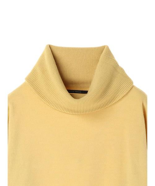 YECCA VECCA（イェッカヴェッカ）の「・オフタートルニットプルオーバー（ニット/セーター・レディース・ブラック/イエロー/アイボリー/ライトパープル・FREE）」の16枚目の写真