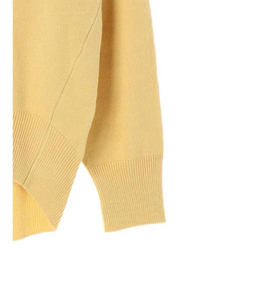 YECCA VECCA（イェッカヴェッカ）の「・オフタートルニットプルオーバー（ニット/セーター・レディース・ブラック/イエロー/アイボリー/ライトパープル・FREE）」の15枚目の写真