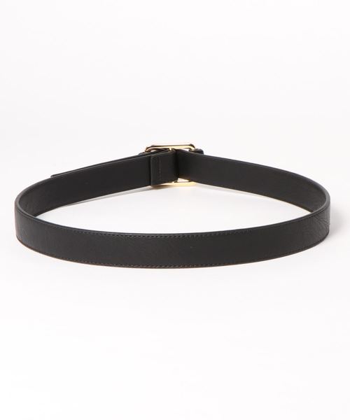 natural couture(ナチュラルクチュール)の「スクエアバックル太ベルト(ベルト・レディース・ブラック/ベージュ・FREE)」の3枚目の写真