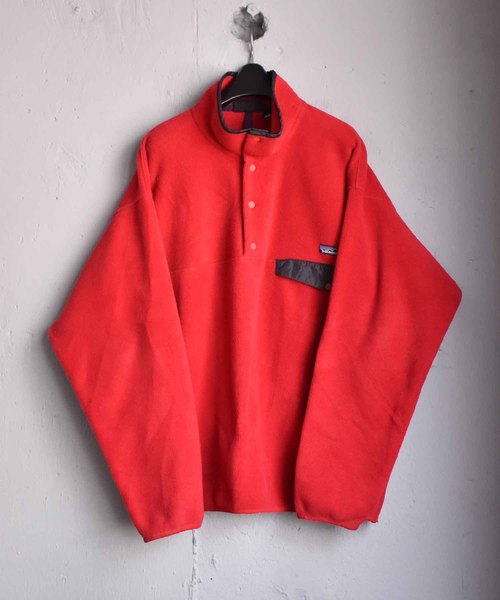 patagonia(パタゴニア)の「【ヴィンテージ古着】Patagonia/パタゴニア シェルドシンチラ フリース スナップT(ジャージ・メンズ・レッド・LARGE)」の1枚目の写真