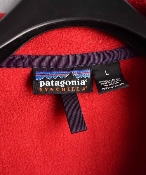 patagonia(パタゴニア)の「【ヴィンテージ古着】Patagonia/パタゴニア シェルドシンチラ フリース スナップT(ジャージ・メンズ・レッド・LARGE)」の4枚目の写真