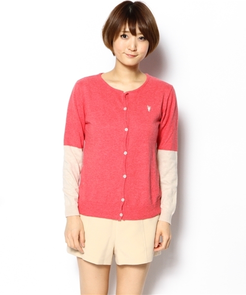 coen(コーエン)の「スラブバイカラーカーディガン(カーディガン/ボレロ・レディース・ネイビー/ピンク/グレー・LARGE/MEDIUM)」の9枚目の写真