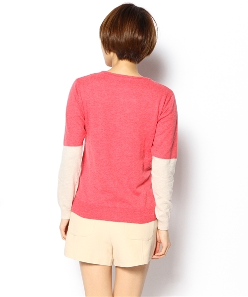 coen(コーエン)の「スラブバイカラーカーディガン(カーディガン/ボレロ・レディース・ネイビー/ピンク/グレー・LARGE/MEDIUM)」の6枚目の写真