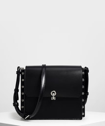 CHARLES & KEITH | リバーシブルフラップ クロスボディバッグ / Reversible Flap Crossbody Bag(ショルダーバッグ)