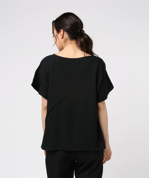 DISCOAT（ディスコート）の「袖フリルブラウス（シャツ/ブラウス・レディース・ライトグレー/ブラック/ダークグリーン/ベージュ/ブラウン/オフホワイト/ローズ・LARGE/MEDIUM）」の9枚目の写真