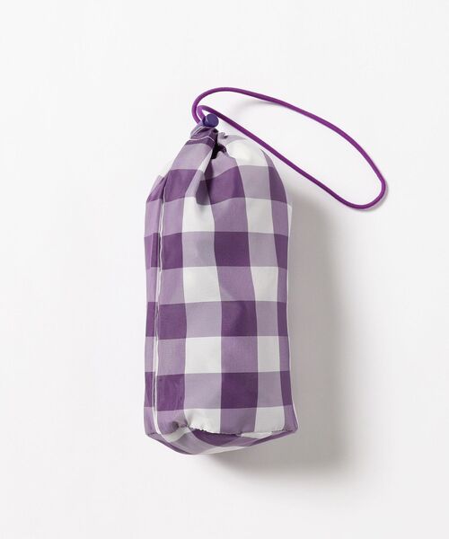 こども ビームス（コドモビームス）の「こども ビームス / ギンガムチェック ランドセル レインコート（90～130cm）（レインコート/ポンチョ・キッズ・バイオレット・100/110/120/130/90t）」の3枚目の写真