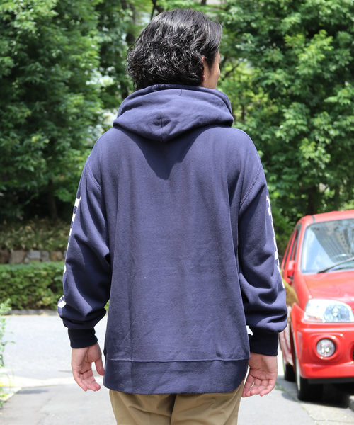 VANS(バンズ)の「VANS/ヴァンズ Checker Pull Over Hoodie(パーカー・メンズ・ネイビー/ブラック/グレー・M/L/XL)」の5枚目の写真