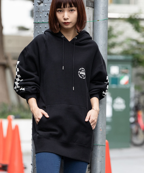VANS(バンズ)の「VANS/ヴァンズ Checker Pull Over Hoodie(パーカー・メンズ・ネイビー/ブラック/グレー・M/L/XL)」の20枚目の写真