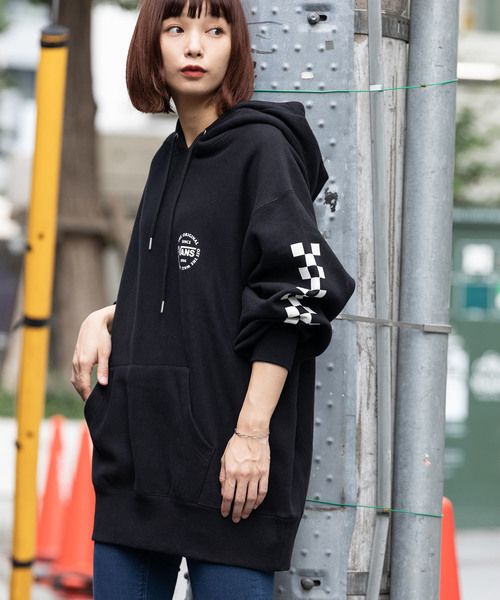VANS(バンズ)の「VANS/ヴァンズ Checker Pull Over Hoodie(パーカー・メンズ・ネイビー/ブラック/グレー・M/L/XL)」の19枚目の写真