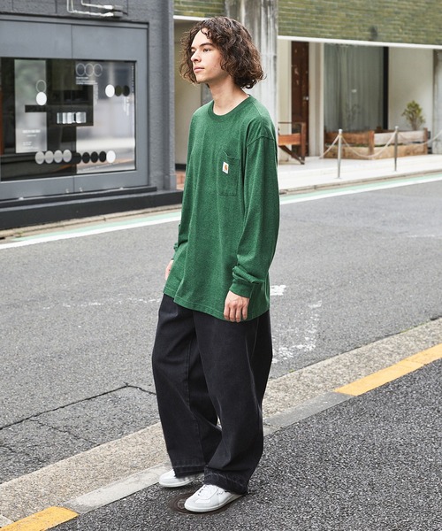 Carhartt カーハートビッグサイズ ワンポイントロゴ 長袖カットソー（Tシャツ/カットソー）｜Carhartt（カーハート）