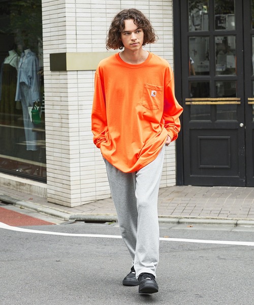 Carhartt カーハートビッグサイズ ワンポイントロゴ 長袖カットソー（Tシャツ/カットソー）｜Carhartt（カーハート）