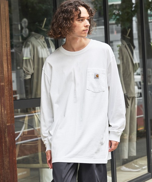 Carhartt カーハートビッグサイズ ワンポイントロゴ 長袖カットソー（Tシャツ/カットソー）｜Carhartt（カーハート）
