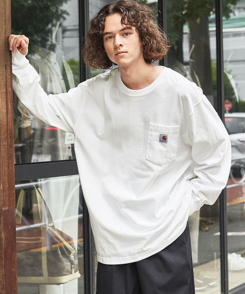 Carhartt カーハートビッグサイズ ワンポイントロゴ 長袖カットソー（Tシャツ/カットソー）｜Carhartt（カーハート）