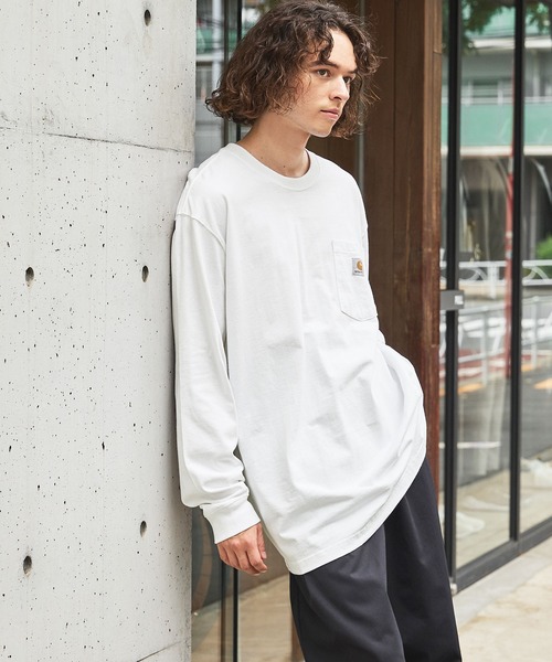 Carhartt カーハートビッグサイズ ワンポイントロゴ 長袖カットソー（Tシャツ/カットソー）｜Carhartt（カーハート）