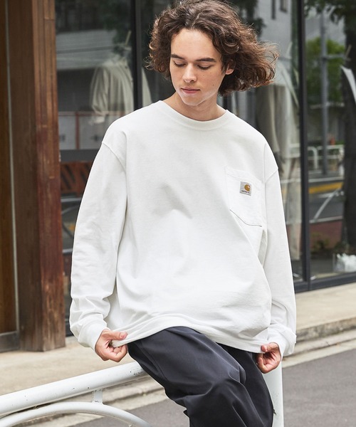 Carhartt カーハートビッグサイズ ワンポイントロゴ 長袖カットソー（Tシャツ/カットソー）｜Carhartt（カーハート）