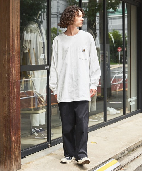 Carhartt カーハートビッグサイズ ワンポイントロゴ 長袖カットソー（Tシャツ/カットソー）｜Carhartt（カーハート）