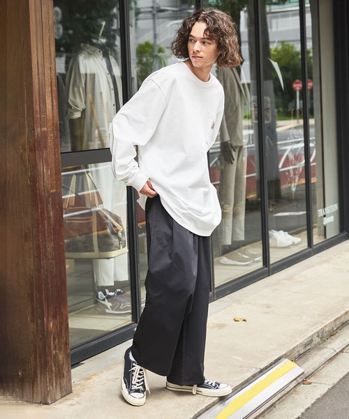 Carhartt カーハートビッグサイズ ワンポイントロゴ 長袖カットソー（Tシャツ/カットソー）｜Carhartt（カーハート）