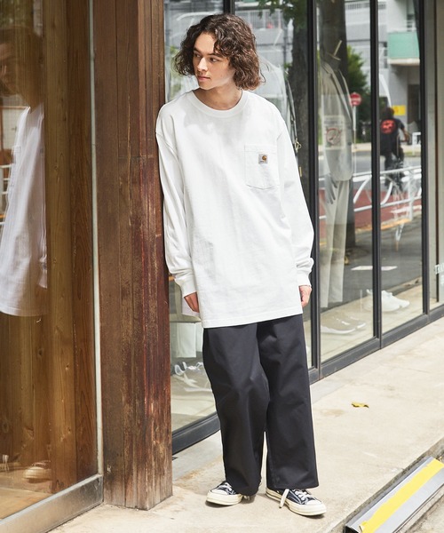 Carhartt カーハートビッグサイズ ワンポイントロゴ 長袖カットソー（Tシャツ/カットソー）｜Carhartt（カーハート）