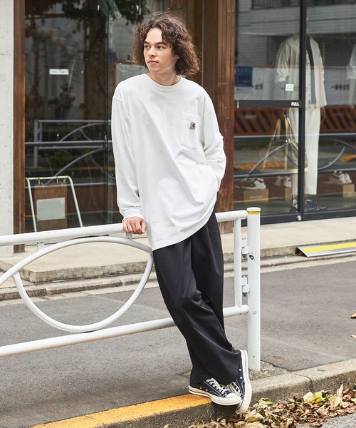 Carhartt カーハートビッグサイズ ワンポイントロゴ 長袖カットソー（Tシャツ/カットソー）｜Carhartt（カーハート）
