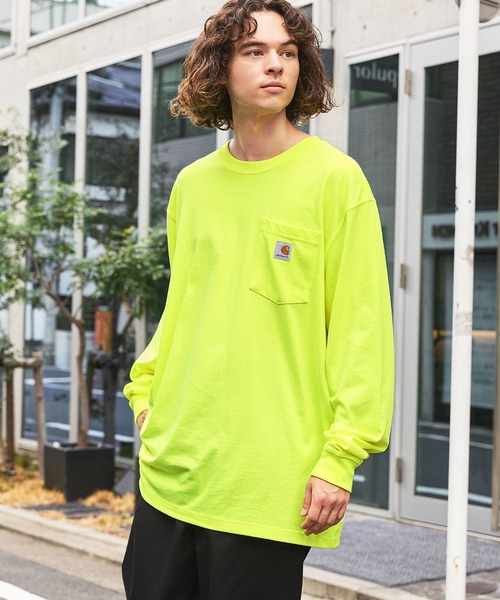 Carhartt カーハートビッグサイズ ワンポイントロゴ 長袖カットソー（Tシャツ/カットソー）｜Carhartt（カーハート）
