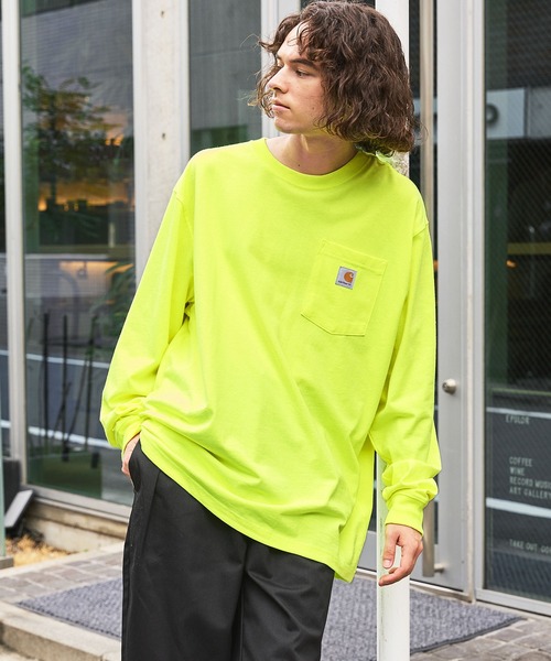 Carhartt カーハートビッグサイズ ワンポイントロゴ 長袖カットソー（Tシャツ/カットソー）｜Carhartt（カーハート）