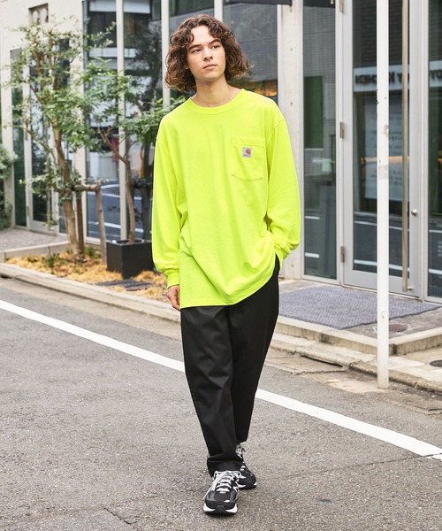 Carhartt カーハートビッグサイズ ワンポイントロゴ 長袖カットソー（Tシャツ/カットソー）｜Carhartt（カーハート）