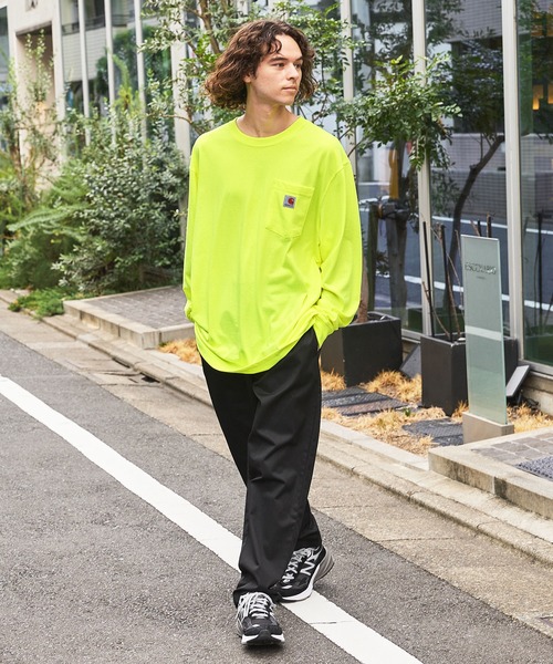 Carhartt カーハートビッグサイズ ワンポイントロゴ 長袖カットソー（Tシャツ/カットソー）｜Carhartt（カーハート）