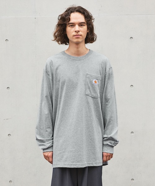 Carhartt カーハートビッグサイズ ワンポイントロゴ 長袖カットソー（Tシャツ/カットソー）｜Carhartt（カーハート）