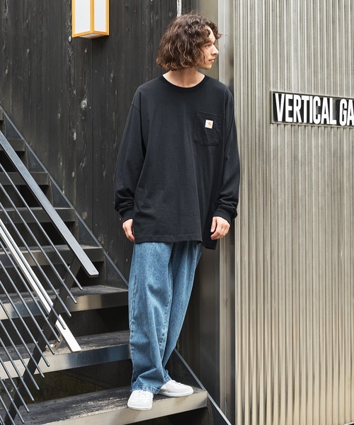 Carhartt カーハートビッグサイズ ワンポイントロゴ 長袖カットソー（Tシャツ/カットソー）｜Carhartt（カーハート）