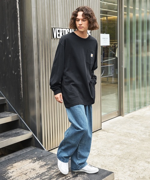 Carhartt カーハートビッグサイズ ワンポイントロゴ 長袖カットソー（Tシャツ/カットソー）｜Carhartt（カーハート）