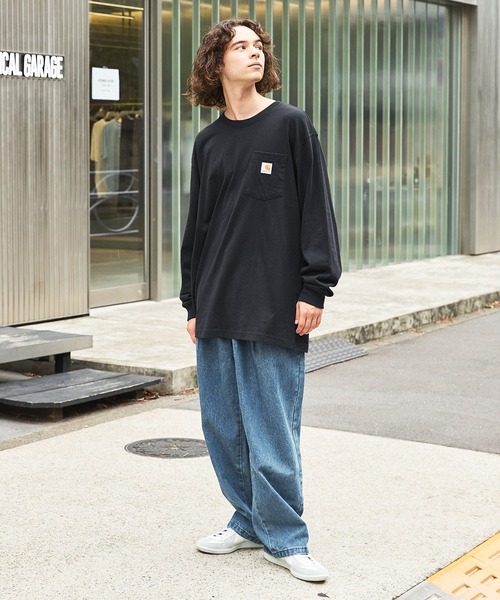 Carhartt カーハートビッグサイズ ワンポイントロゴ 長袖カットソー（Tシャツ/カットソー）｜Carhartt（カーハート）