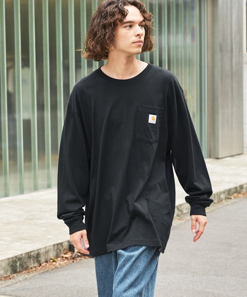Carhartt カーハートビッグサイズ ワンポイントロゴ 長袖カットソー（Tシャツ/カットソー）｜Carhartt（カーハート）
